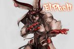  cosplay el_fuerte elphelt_valentine elphelt_valentine_(cosplay) fusion gloves guilty_gear guilty_gear_xrd mask orendi parody pun solo street_fighter street_fighter_iv_(series) 