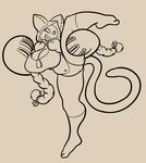  2015 animal_humanoid anthro big_breasts blazblue breasts cat_humanoid cleavage clothed clothing feline female humanoid mammal solo taokaka thingshappen video_games 