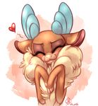  &lt;3 :3 blush cervine chest_tuft cute deer fluffy fur fuzzy happy mammal one_eye_closed reindeer smile solo them&#039;s_fightin&#039;_herds tuft velvet_reindeer_(tfh) whitediamonds 