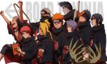  1girl 6+boys akatsuki_(naruto) amber_eyes black_eyes black_hair blonde_hair blue_eyes blue_hair brown_eyes deidara forehead_protector gold_eyes green_eyes green_hair hair_over_one_eye hidan hoshigaki_kisame kakuzu konan long_hair mask multiple_boys naruto naruto:_road_to_ninja naruto_shippuuden orange_hair pain_(naruto) pain_(tendo) purple_eyes red_hair rinnegan sasori short_hair spiked_hair spiky_hair tobi uchiha_itachi uchiha_obito zetsu 