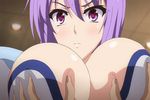  animated animated_gif bouncing_breasts breast_grab breasts grabbing huge_breasts nerawareta_megami_tenshi_angeltia purple_hair shizumi_suzune 