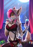  breasts candy canine clothing dog female food lingerie lollipop looking_at_viewer mammal night solo twilight-goddess 