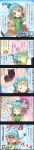  5koma 6+girls ahoge animal_hood blonde_hair braid brown_eyes brown_hair cat_hood character_name comic drill_hair eyepatch eyes_closed fang green_eyes grey_eyes grey_hair hair_flaps hair_ornament hairclip hayasaka_mirei highres hood hoodie hoshi_shouko idolmaster idolmaster_cinderella_girls individuals koshimizu_sachiko lavender_hair light_brown_hair long_hair long_image low_twintails morikubo_nono multicolored_hair multiple_girls namba_emi official_art producer_(idolmaster) purple_hair ringlets short_hair side_braid single_braid sled streaked_hair tall_image twintails two-tone_hair wavy_hair yusa_kozue 