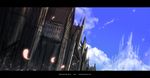  blue_sky building cloud day dutch_angle english lemonice letterboxed no_humans outdoors palace scenery sky touhou 