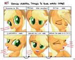  &lt;3 2015 applejack_(mlp) cute earth_pony english_text equine female feral friendship_is_magic horse human mammal my_little_pony pony smile text txlegionnaire 