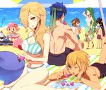  beach_umbrella bikini bikini_skirt bikini_top blanket blonde_hair blue_hair breasts buried chiko_(mario) dark_pit doubutsu_no_mori fire_emblem fire_emblem:_akatsuki_no_megami food fruit gen_4_pokemon green_hair hair_ornament hair_over_one_eye ice_cream ike jewelry kid_icarus kid_icarus_uprising kirby kirby_(series) large_breasts long_hair lucario mario_(series) medium_breasts meta_knight multiple_boys multiple_girls ocean palutena pit_(kid_icarus) pokemon pokemon_(creature) poo rosetta_(mario) sand sandals shulk super_mario_bros. super_mario_galaxy super_smash_bros. swimsuit umbrella villager_(doubutsu_no_mori) watermelon xenoblade_(series) xenoblade_1 