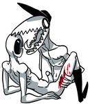  anal bad!batter blood dedan humanoid_penis invalid_tag jaws male male/male missionary_position monster off_(game) open_mouth penis scratches teeth the_batter voidirium 