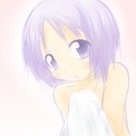  bad_id bad_pixiv_id hiiragi_tsukasa lowres lucky_star mkt_(50r50r) purple_eyes purple_hair short_hair solo towel 