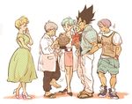  3girls amepati baby blonde_hair blue_eyes blue_hair bra_(dragon_ball) bulma child dr._briefs dragon_ball dragon_ball_z drink facial_hair family father_and_daughter father_and_son globe grandfather_and_granddaughter grandfather_and_grandson grandmother_and_granddaughter grandmother_and_grandson grey_hair husband_and_wife mother_and_daughter mother_and_son mrs._briefs multiple_boys multiple_girls mustache purple_hair short_hair trunks_(dragon_ball) vegeta 