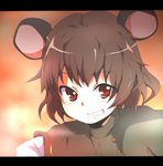  animal_ears bad_id bad_pixiv_id grey_hair grin mouse_ears nazrin pun2 red_eyes short_hair smile solo touhou 