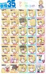  alice_margatroid alice_margatroid_(pc-98) angry animal_ears bespectacled blonde_hair blue_eyes cat_ears expressions glasses hairband hakurei_reimu happy highres hourai_doll ico_(engawa_roman) izayoi_sakuya kirisame_marisa multiple_girls one_eye_closed patchouli_knowledge shinki smile tears touhou touhou_(pc-98) translated 