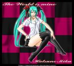  crossed_legs green_eyes green_hair hands hatsune_miku legs lips long_hair sitting solo thighhighs twintails vocaloid world_is_mine_(vocaloid) 