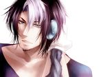  beard facial_hair gloves gojoe headphones male multicolored_hair pixiv_thumbnail resized tattoo utau yoshiki_roku 