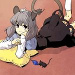  animal_ears jewelry lowres mouse mouse_ears mouse_tail nazrin pendant solo tail tomobe_kinuko touhou 