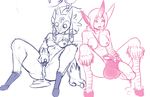  anthro balls big_balls blush breasts canine caprine clothing cum dickgirl digitigrade duo female fur garstking hooves horn humanoid intersex kindred_(lol) lamb_(lol) league_of_legends mammal mask nipples open_mouth penis pussy sheep soraka spirit video_games white_fur 