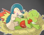  anal blush censored cum cum_in_ass cum_inside cyndaquil eyes_closed male male/male nintendo open_mouth pok&eacute;mon sweat tongue treecko video_games 