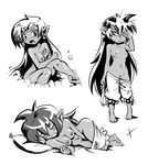  bad_id bad_pixiv_id barefoot bath bathing bloomers blush breasts bubble_bath dark_skin drooling earrings greyscale jewelry long_hair lying masturbation messy_hair monochrome multiple_views navel nipples on_side one_eye_closed pillow pointy_ears pubic_hair pussy pussy_juice rubbing_eyes shantae_(character) shantae_(series) small_breasts smile standing tiara topless underwear waking_up wet xanemonium 