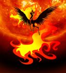  2015 armor crown cutie_mark equine female fire flying friendship_is_magic grievousfan horn mammal my_little_pony princess_celestia_(mlp) solo sun winged_unicorn wings yellow_eyes 