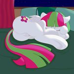  2015 bed blossomforth_(mlp) equine flexible friendship_is_magic horse inside joeyh3 lying mammal my_little_pony on_bed pegasus pepperoach pillow pony pussy sleeping wings 