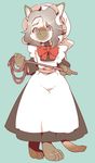  1boshi anthro feline kemono maid maid_uniform mammal tagme 