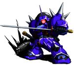  artist_request chibi efreet_(gundam) gun gundam gundam_cross_dimension_0079 mecha mobile_suit_gundam sword weapon 