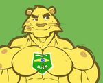  abs biceps brazil clothed clothing feline fur ginga half-dressed jaguar male mammal muscular pecs ripped-saurian solo topless whiskers yellow_fur 
