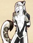  accelo bulge clothing feline ghostpaw invalid_tag leopard looking_at_viewer male mammal snow_leopard suit undressing 