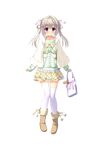  1girl ameto_yuki female full_body grey_hair hooksoft looking_at_viewer official_art pink_eyes pure_x_connect shinozaki_ayumi_(pure_x_connect) smee solo standing transparent_background transparent_png 