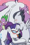  2015 animal_genitalia anus butt caluriri dragon equine erection female feral friendship_is_magic horn horsecock licking male mammal my_little_pony oral pegasus penis penis_lick precum pussy rarity_(mlp) rumble_(mlp) sex spike_(mlp) tongue tongue_out unicorn wings 