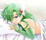  breasts final_fantasy final_fantasy_iv green_hair harapeko long_hair nude rydia sideboob 