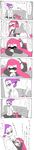  1girl absurdres amamiya_yuumu bad_id bad_pixiv_id bench blush comic domino_mask glasses headphones highres inkling long_hair long_image mask sleeping splatoon_(series) splatoon_1 tall_image tentacle_hair translated 