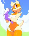  anthro breasts canine clothing cloud dog eyelashes female fur gloves leotard mammal mask purple_eyes solo super_planet_dolan superhero vimhomeless white_fur 