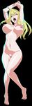  arms_over_head barefoot blonde_hair blue_eyes blush breasts feet large_breasts nancy_lee ninja_slayer nipples nude_filter one_eye_closed orgasm pussy saliva toes tongue_out uncensored 