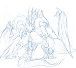  anthro avian balls beak bird claws cum custapple dota_2 dragon duo erection feathered_wings feathers female feral greyscale humanoid_penis icarus_the_phoenix looking_at_viewer male male/female monochrome open_mouth orgasm pencil_(artwork) penis phoenix pussy sex simple_background talons traditional_media_(artwork) video_games white_background wings winter_wyvern wyvern 