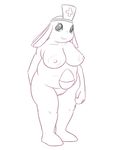  anthro breasts chansey egg female looking_at_viewer nintendo nipples nude pok&eacute;mon posexe pussy simple_background smile solo video_games white_background 