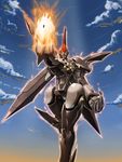  mecha moyashi_(karamisouma) no_humans original_weltall science_fiction sky xenogears 