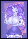  2015 anthro big_breasts bigdad breasts cleavage clothed clothing equine female friendship_is_magic horn mammal my_little_pony rarity_(mlp) solo unicorn 