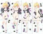  ahoge arm_up armpits ass barefoot black_bra black_panties blonde_hair blush bra bra_pull bra_removed breasts collarbone dakimakura feet food highres jacket jacket_removed kai-ri-sei_million_arthur leg_garter leg_up licking lying million_arthur_(series) multiple_views navel nipples nude on_back on_side open_clothes open_jacket open_mouth panties panties_around_ankles panties_around_one_leg panty_pull pink_eyes popsicle shoes side-tie_panties single_shoe slippers small_breasts smile tongue tongue_out touzoku_arthur underwear underwear_only untied untied_panties xiaoyin_li 