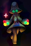  alien anthro beheeyem breasts clothing cute dress elpatrixf female green_eyes nintendo nipples panties pok&eacute;mon solo space standing star underwear video_games 