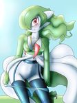  blush breasts clothing dark-moltres gardevoir looking_at_viewer nintendo pendant pok&eacute;mon pussy red_eyes video_games 