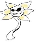  flora_fauna flowey_the_flower looking_at_viewer male plant solo undertale unknown_artist 