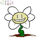  flora_fauna flowey_the_flower looking_at_viewer male plant undertale unknown_artist 