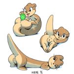  anus dildo female long_body long_tail mammal mustelid otter presenting pussy sex_toy smile spread_pussy spreading tongue tongue_out xylas 