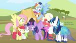  2015 anthro apple_bloom_(mlp) bandanna big_macintosh_(mlp) blonde_hair blue_eyes blue_hair clothed clothing crossdressing cutie_mark dialogue dm29 dress earth_pony equine female feral fluttershy_(mlp) friendship_is_magic fur group hair hat horn horse male mammal multicolored_hair my_little_pony pegasus pink_hair pony purple_fur purple_hair rainbow_dash_(mlp) scootaloo_(mlp) shining_armor_(mlp) sweetie_belle_(mlp) tent twilight_sparkle_(mlp) unicorn winged_unicorn wings 