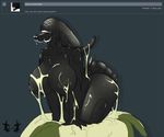  alien alien_(franchise) anthro big_breasts breasts chitin claws exoskeleton eyeless female huge_breasts messy nipples pose rohan_scribe solo voluptuous wide_hips xenomorph 