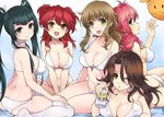  beer_can bikini breasts can christina_sierra cleavage feldt_grace gundam gundam_00 haro kneeling large_breasts multiple_girls nena_trinity one_eye_closed plum_(arch) red_hair smile sumeragi_lee_noriega swimsuit twintails two_side_up wang_liu_mei yellow_eyes 