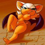  2015 anthro areola bat big_breasts breasts erect_nipples female mammal nipples nude pubes pussy rouge_the_bat smile solo sonic_(series) wings xylas 
