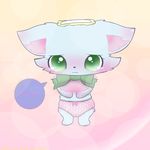  blush canine clothing dog female jewelpet mammal milky_(jewelpet) panties solo underwear unknown_artist 