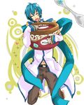  bad_id bad_pixiv_id belt blush food hal_(theazuresky) happy ice_cream kaito male_focus scarf smile solo spoon vocaloid 
