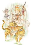  animal_ears bad_id bad_pixiv_id bishamonten's_spear blonde_hair grey_hair hair_ornament michii_yuuki mouse_ears mouse_tail multicolored_hair multiple_girls mystia_lorelei nazrin pink_hair polearm shawl short_hair spear tail tiger toramaru_shou touhou weapon wings yellow_eyes 